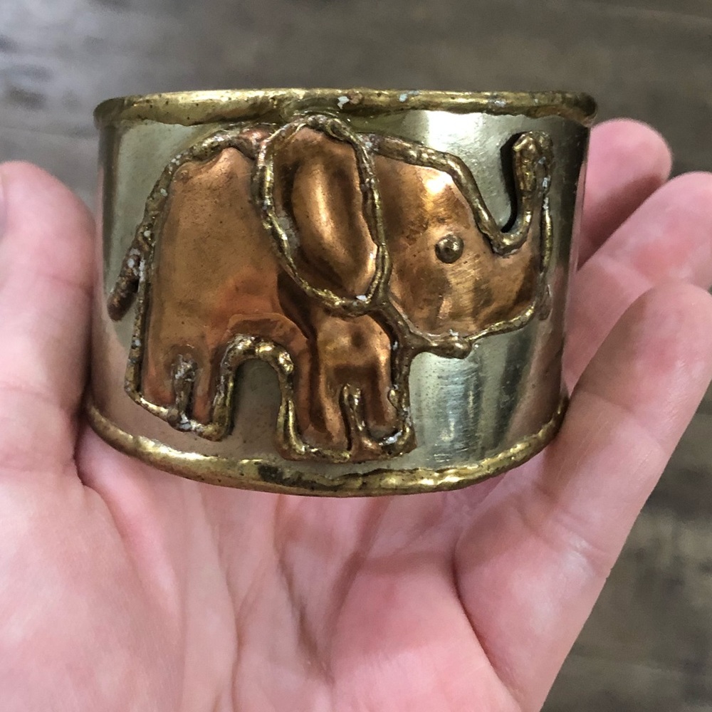 Vintage Elephant Cuff